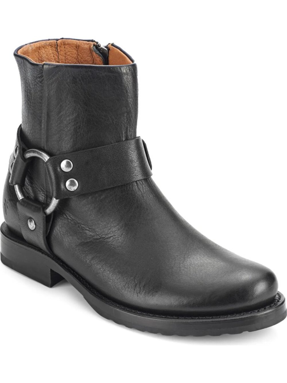 FRYE Veronica Zip Harness Moto Leather Bootie